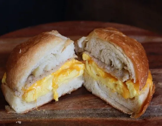 sausage, eggs, & cheese